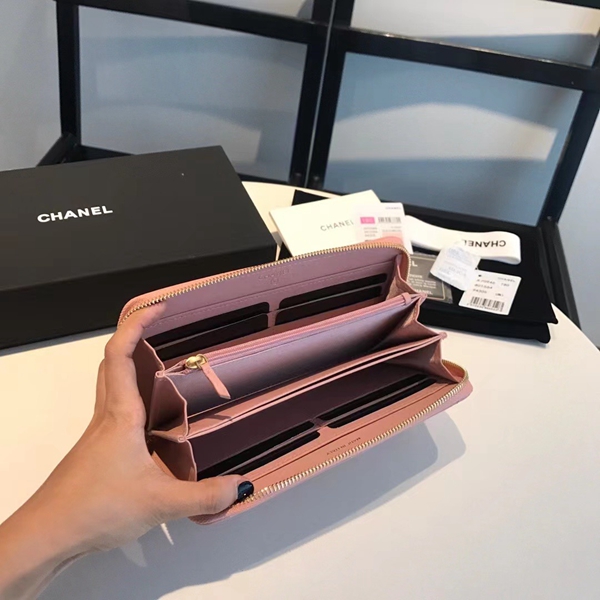 シャネル財布素材ディテール